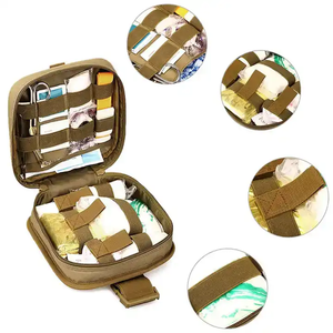 <span class=keywords><strong>Kit</strong></span> pertolongan pertama medis taktis dompet kaki Drop Molle utilitas Fanny tas sabuk paha - Product Image 5