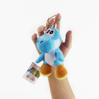 Porte-clés en peluche petit dinosaure plombier 10 couleurs, pendentif dinosaure mignon de dessin animé, breloque de sac, accessoires, cordon de téléphone, vente en gros