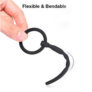 Urethrale Sounds 8-delige set siliconen multi-beads penisplug dilatoren masturbatie staaf voor mannen urethra seksspeeltjes - Product Image 4