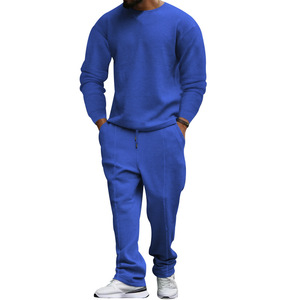 Men's Casual Sportswear Set Neck Long Sleeve Pullover Top Trousers Hip Hop <strong>Style</strong> Autumn Outdoor <strong>Tracksuit</strong> 2-Piece - Product Image 4