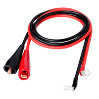 25A36A 200°C Silicone Insulated Copper Core Test Lead Flexible 100cm Double Terminal Instrument Cable for Lab Electronic Repair