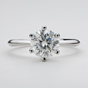 Factory Wholesale Cut 1.8ct VVS GRA Moissanite Prong <b>Set</b> Eternity Band <b>Ring</b> 14K Gold Filled Trendy Anti Tarnish Jewelry for - Product Image 4