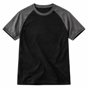 Camiseta Deportiva de Manga Raglán Bicolor para Hombre, Corte Ajustado, para Gimnasio y Fitness, Marca Personalizada, Fabricante OEM - Product Image 2