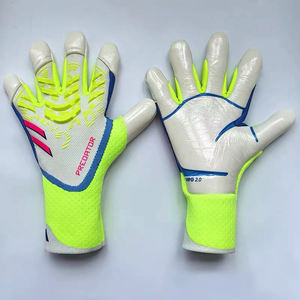 <span class=keywords><strong>Guanti</strong></span> da <span class=keywords><strong>Portiere</strong></span> <span class=keywords><strong>Professionali</strong></span> Unisex di Alta Qualità, Nuovi in Lattice Naturale, Mezze Dita, con Rivestimento Inverso, Resistenti all'Usura e Traspiranti - Product Image 4