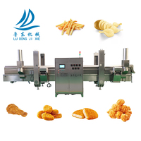 Friteuse à courroie continue personnalisée Friteuse pour frites de pomme de terre/chips de banane Snack Poulet Poisson Fastfood Plant