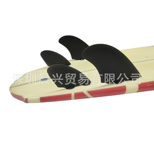 UPSURF 4 Pièces Ailerons de Planche de Surf Double Tab en Fibre de Verre Nid d'Abeille Noir - Product Image 2