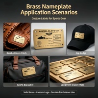 Étiquette métallique en laiton gravée au laser, personnalisée avec logo de marque, étiquette de nom en cuivre, badge imperméable