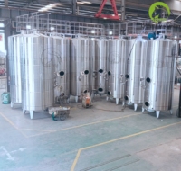 Cuve de fermentation à deux compartiments en acier inoxydable pour la vinification du vin blanc en cave à vin