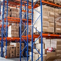 Système de rayonnage à palettes sans boulons, rayonnage de stockage en acier robuste, réglable, avec revêtement en poudre, pour entrepôt e-commerce