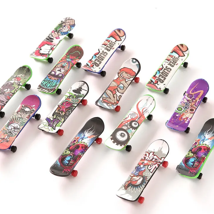 Benutzer definierte Mini Hip-Hop profession elle Ahorn Graffiti Holz Griffbrett Mini Finger Skateboard