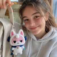 Llavero de Peluche Personalizado con Diseño de Personajes de Manga y Animales, Fabricado en Fábrica