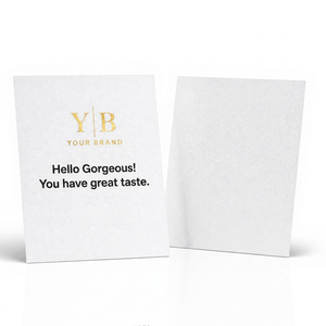Custom <b>Printed</b> <b>Paper</b> Gift Card Blank Logo Card White Packaging Insert for Brand Invitation - Product Image 1