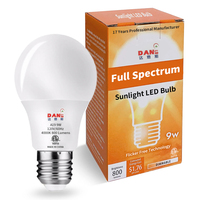 Ampoule LED à spectre complet semblable au soleil, protection oculaire sûre pour la thérapie, lumière du jour 4000K 9W avec culot E26