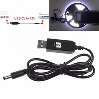 Annxin USB to DC Boost Cable 5V to 9V 12V Voltage Step up Power Converter for WiFi Router LED Strip Factory Wholesale