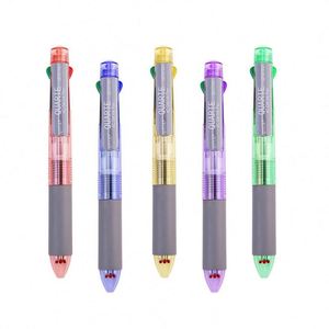 4-in-1 <b>Multi</b>-<b>Color</b> Ballpoint <b>Pen</b> Custom Logo Print Gel <b>Pens</b> with 0.5mm 0.7mm Writing Width for School & Office Promotional Gift - Product Image 4