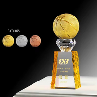 Trophées et récompenses sportifs en résine or, argent, bronze, personnalisables, pour basketball, football et autres sports, avec cristaux