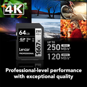 Professional <b>Card</b> Silver Series 1667x 64GB 128GB 256GB LSD128CRBCN1667 for 4K Video Camera LSD128CRBCN1667 256gb <b>Memory</b> <b>Card</b> for - Product Image 4