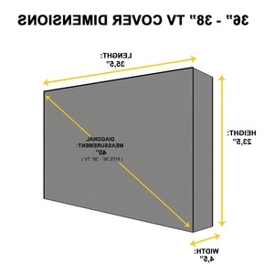 Funda para TV de Exterior Zuoda, Tela Oxford 420D Impermeable, Color Gris, Estilo Minimalista, con Bolsillo con Cremallera y Correas Desmontables - Product Image 4