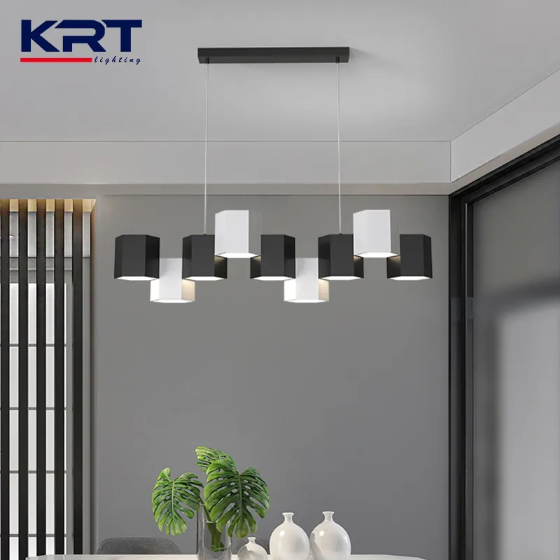 Yongshan — lampe suspendue au Design italien, luminaire décoratif d'intérieur, lumière à intensité réglable, boîte blanche ou noire