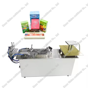 Vinica Semi-Automática Film <span class=keywords><strong>Shrink</strong></span> Wrapping Machine para Cosmetic Box <span class=keywords><strong>Perfume</strong></span> Bottle Food Container PVC POF PE Film Selagem - Product Image 3