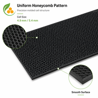 Neue schwarze wiederverwendbare HIPS-Kunststoff-Bienenwabenplatte 425x212mm – Imkerei-Wabengrundlage für Bienenstockrahmen