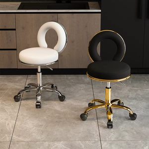 Large Rotating Round Salon Work <b>Stool</b> Professional Adjustable Beauty Makeup Master <b>Stool</b> - Product Image 4