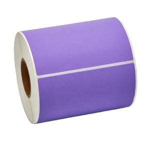 กระดาษสติกเกอร์พิมพ์บาร์โค้ดสีสันสดใสสำหรับการจัดส่งสินค้าออนไลน์ ขนาด 100x150 มม. 4*6 นิ้ว แบบม้วน พิมพ์โลโก้เองได้ ใช้กับเครื่องพิมพ์ความร้อน - Product Image 6