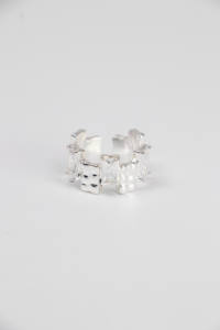 Nuevo Anillo de Hip Hop Vintage Pequeño con Incrustaciones Completas de Circonitas Cuadradas, Plata S925, Chapado en Oro de 18K, de Alta Gama, para Uso Diario, Unisex - Product Image 3