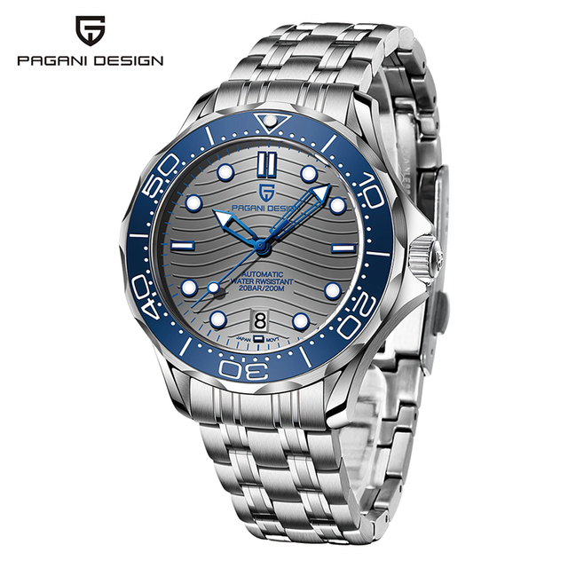 PAGANI DESIGN 1685 Men Fashion Automatic Mechanical Sapphire Crystal Diver Waterproof Sports Luminous Japan Movement Brand Watch