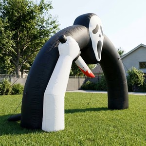 Fantasma <span class=keywords><strong>de</strong></span> Halloween con Cuchillo <span class=keywords><strong>de</strong></span> 6m para Arco, Escultura Inflable Oxford, Decoración para Fiestas, Centros Comerciales, Bares, Pieza <span class=keywords><strong>de</strong></span> Exhibición Grande - Product Image 5