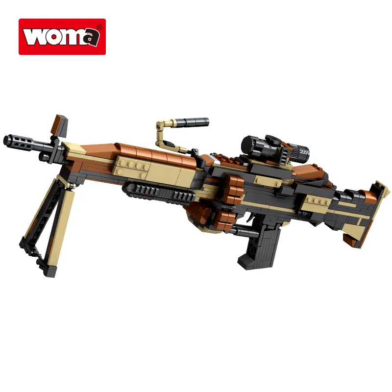 WOMA BRINQUEDOS C0169 crianças diy montagem plástico tijolo construção brinquedo arma modelos