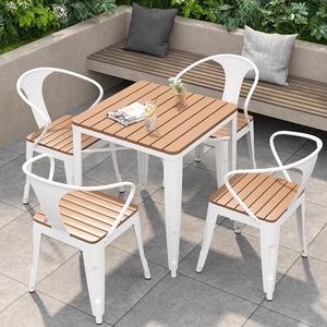 High End Garden <b>Portable</b> Chair with <b>Table</b> Patio Furniture Metal with Wood Plastic Composites Seating Wooden Camping <b>Table</b> - Product Image 4