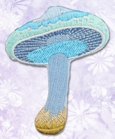 Patchs en caoutchouc brodés de champignons colorés de qualité supérieure, autocollants, appliques végétales pour la décoration de vêtements, OEM accepté