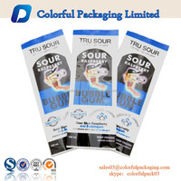 Logo personnalisé sac en plastique de qualité alimentaire sachet de glace pop sacs en mylar 7g de crème glacée