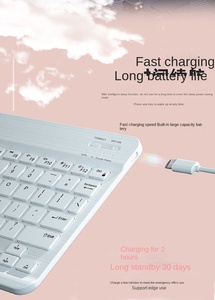 Cho Không Dây 10 Inch Bàn Phím Chuột Nga Pháp Tây Ban Nha Hàn Quốc Máy Tính Bảng Android IOS Giành Chiến Thắng - Product Image 4