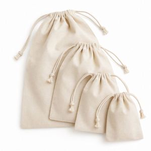 Sac en toile réutilisable en coton biologique avec cordon de serrage pour cadeaux, thé, bijoux, faveurs de mariage, rangement anti-poussière, usage quotidien, vente en gros - Product Image 2