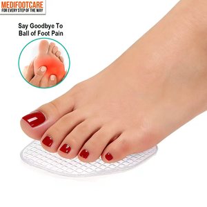 Coussinets métatarsiens <span class=keywords><strong>pour</strong></span> femmes, coussinets <span class=keywords><strong>pour</strong></span> l'avant-pied <span class=keywords><strong>pour</strong></span> talons hauts, coussinets antidérapants confortables, inserts de chaussures en gel, soulagement de la douleur au pied, taille unique - Product Image 4