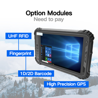 Tablet PC Tangguh 1000nits 8'' Win 10, RAM 8GB, ROM 256GB, 4G LTE, Wifi, BT, GPS, NFC, IP65, Tahan Sinar Matahari, Dapat Digunakan di Luar Ruangan, Tablet Industri