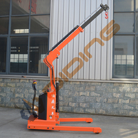 Portable 2 tonnes petit magasin moteur grue palan grue hydraulique cric moteur grue pour réparation automobile