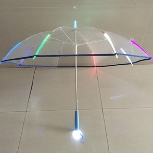 Dual <b>Umbrella</b> Sun <b>Umbrella</b> with LED PVC Transparent Straight Lighting for Landscape Pathway DIY Lighting Project - Product Image 1