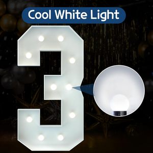 กระโจมตัวอักษรสูง4ฟุต LED นีออนโฆษณาสำหรับงานเลี้ยงฉลองงานแต่งงานงานเลี้ยงสีขาวควบคุมด้วยรีโมทคอนโทรล - Product Image 2