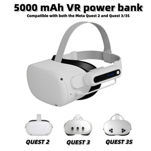 Batería Recargable de 5000mAh con Cargador Rápido para <span class=keywords><strong>Oculus</strong></span> <span class=keywords><strong>Meta</strong></span> <span class=keywords><strong>Quest</strong></span> 3s 3 <span class=keywords><strong>2</strong></span> VR, Banco de Energía Portátil con Indicador de Carga - Product Image 2