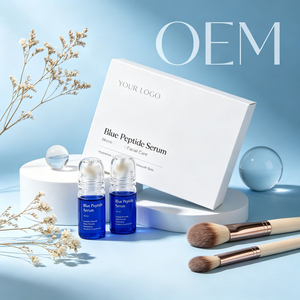 Custom Scent OEM Blue Peptide Facial Smear Serum Visibly Soften Aging Skin Texture Small Batch Custom Production - Product Image 6
