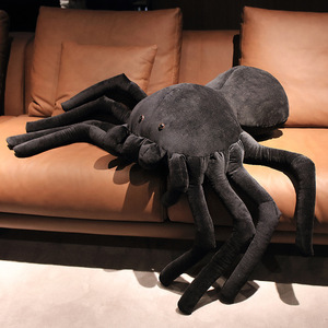 2025 tendance mignon doux dessin animé <span class=keywords><strong>peluche</strong></span> Animal fête décorations 30cm noir <span class=keywords><strong>araignée</strong></span> en <span class=keywords><strong>peluche</strong></span> oreiller géant <span class=keywords><strong>araignée</strong></span> en <span class=keywords><strong>peluche</strong></span> jouets - Product Image 6