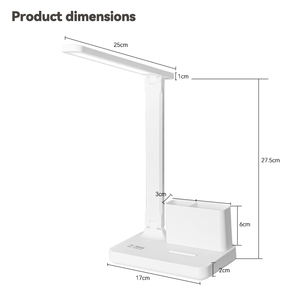 Modern yaratıcı göz koruması katlanır masa lambası ofis çalışması okuma ledi masa lambası ile kalemlik - Product Image 4