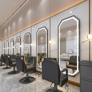Espejo de Salón de Peluquería, Espejo de Barbería con Iluminación LED, Espejo de Maquillaje para Salón de Belleza, Barbería y Estética - Product Image 3