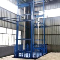 Monte-charge hydraulique à double chaîne avec rail de guidage fixe, grande capacité de charge, 380V, origine Shandong, pour entrepôt