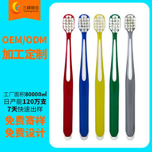 Brosse à dents personnalisable à poils souples en nylon pour adultes, usage domestique SF233 - Product Image 3