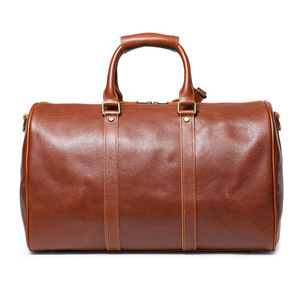 European American Retro Unisex Genuine Leather Travel <b>Bag</b> Vegetable Tanned Leather Large Capacity Shoulder Crossbody <b>Bag</b> - Product Image 3
