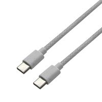 Câble de charge rapide USB-C vers USB-C tressé coloré dégradable PD 60W pour Samsung iPhone 15 16 17